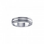 Silver Wedding Spinner Band Ring