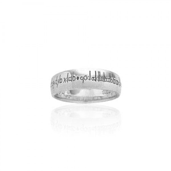 Empower Word Silver Ring