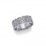 To love and behold for a lifetime ~ Celtic Knotwork Sterling Silver Wedding Ring