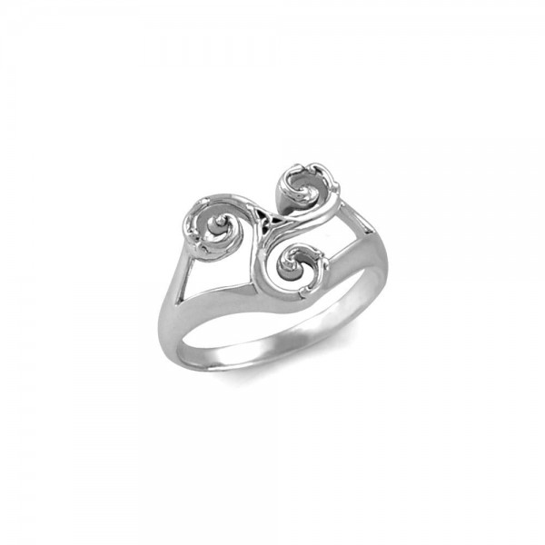Triskele Silver Ring