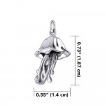 Box Jellyfish Silver Charm