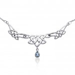 Celtic Knotwork Silver Necklace