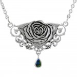 Brigid Ashwood Sacred Rose Silver Necklace