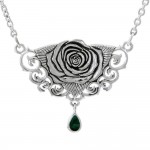 Brigid Ashwood Sacred Rose Silver Necklace