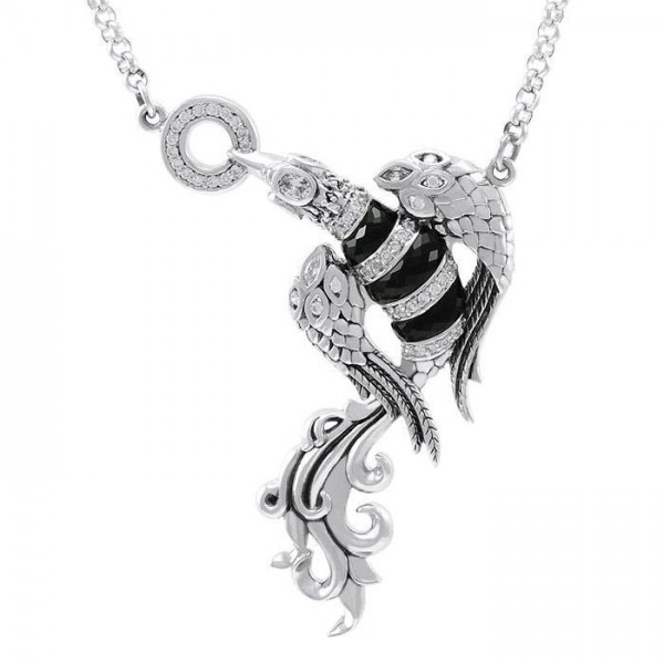 Feel the force of the Flying Phoenix ~ Sterling Silver Jewelry Necklace