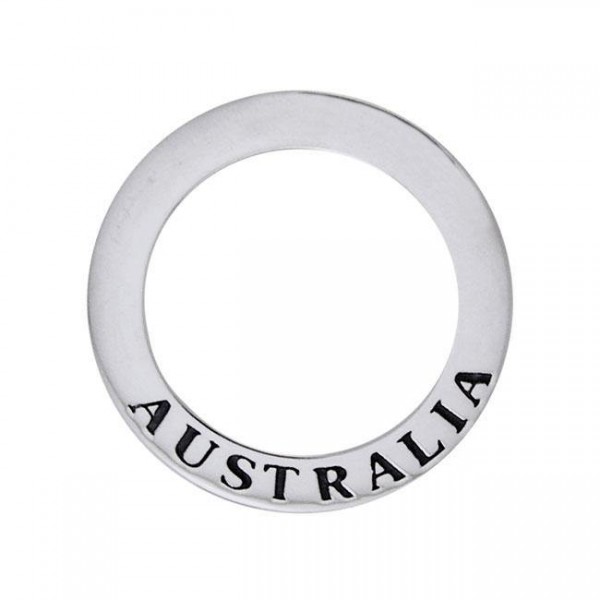 Australia Sterling Silver Ring Pendant