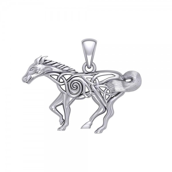 Pendentif Celtic Running Horse Silver