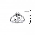 Rope Anchor Sterling Silver Ring