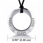 Sassy Silver Pendant and Cord Set