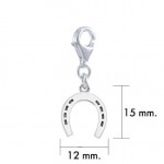 Horseshoe Sterling Silver Clip Charm