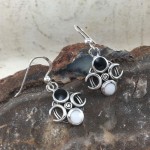 Lunar Cycle Silver Earrings