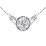 Celtic Knotwork Silver Necklace
