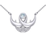 Blue Moon Silver Necklace