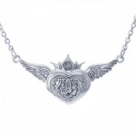 Brigid Ashwood Celtic Magdalene Silver Heart Necklace