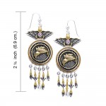 Silver and Gold Pegasus Earrings
