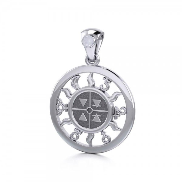 Sterling Silver Four Elements Pendant