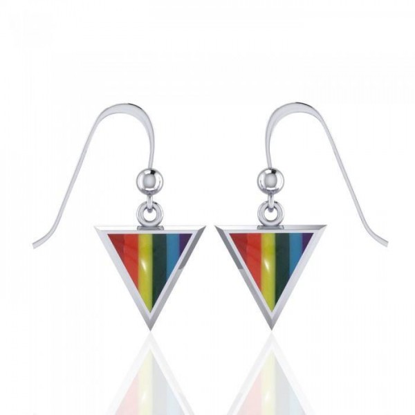 Sterling Silver Rainbow Hook Earrings