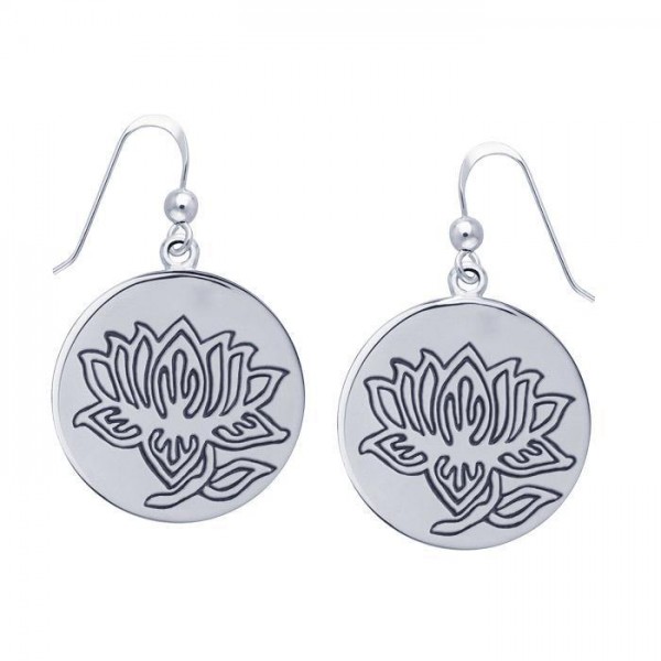 Lotus Medallion Earrings