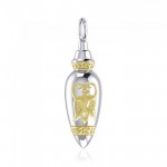Goddess Silver and Gold Bottle Pendant