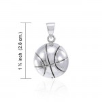 Basketball Silver Pendant