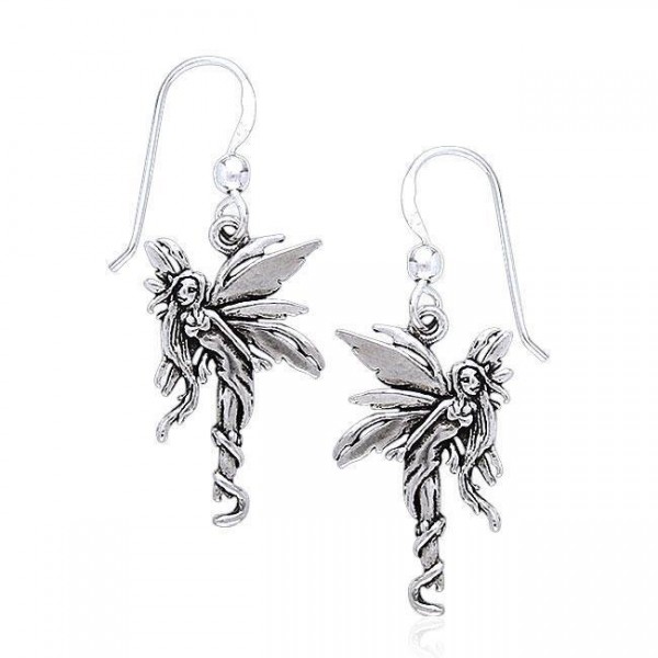 Firefly Fairy Silver Earrings