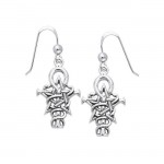 Wizardry Symbol Silver Earrings by Oberon Zell
