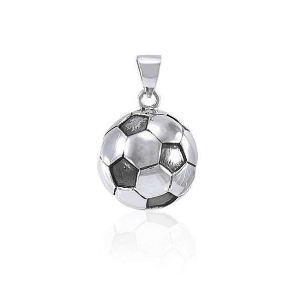 Soccer Silver Pendant