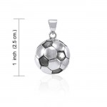 Soccer Silver Pendant