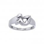 All-day Yoga Discipline ~ Sterling Silver Ring
