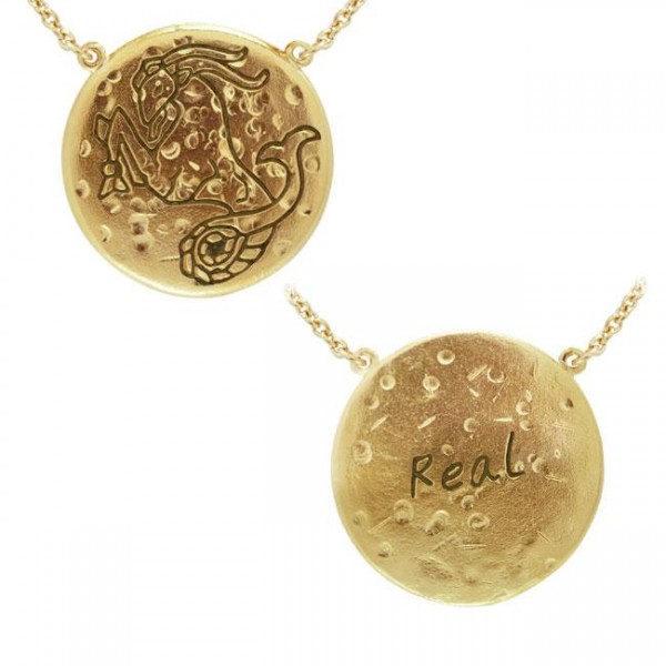 Capricorn Astrology Vermeil Necklace By Amy Zerner