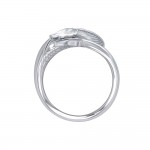 Fantastique Bull Whale Silver Ring