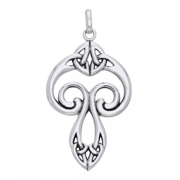 Le symbole qui précède le christianisme ~ Bijoux en argent sterling Triquetra Pendentif celtique