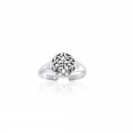 Celtic Knotwork Silver Toe Ring