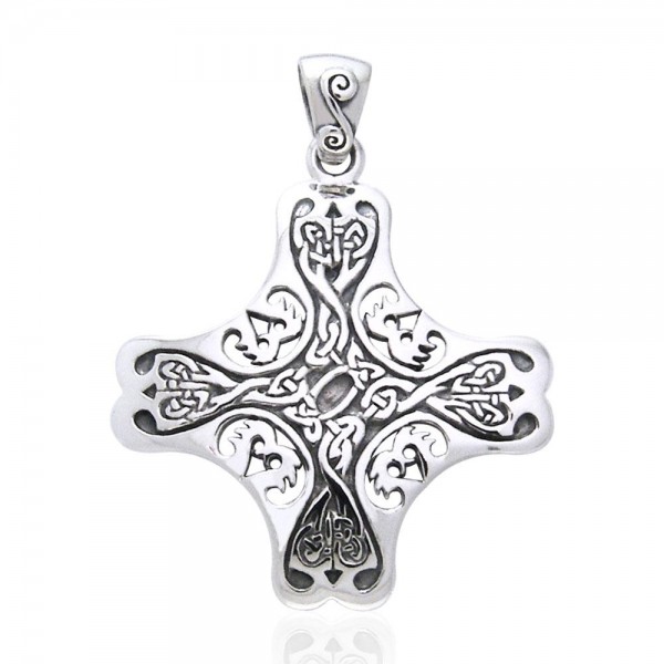 Celtic Cross of the Holy Spirit Silver