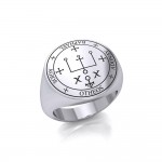 Sigil of the Archangel Raphael Sterling Silver Ring