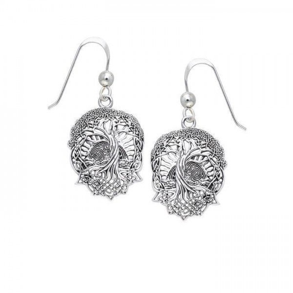 Get the look of extraordinary ~ Sterling Silver Jewelry Tree of Life Earrings