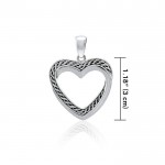 Celtic Heart Silver Pendant