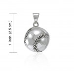 Baseball Silver Pendant