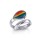Rainbow Pride LGBTQ Sterling Silver Ring 