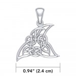 Celtic Shark Fin Silver Pendant