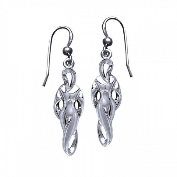 Goddess of Sexual Power Silver Earrings