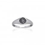 Celtic Knotwork Trinity Sterling Silver Ring