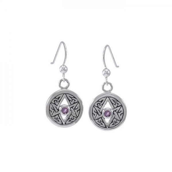 Celtic Triquetra Hexagram Earrings