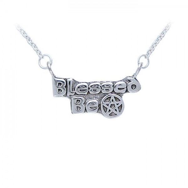 Collier Blessed Be Silver