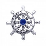 Grande roue de navire celtique ~ Bijoux pendentifs en argent sterling