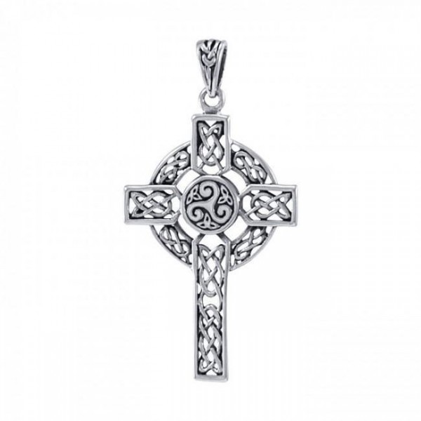 Pendentif en argent sterling Croix celtique