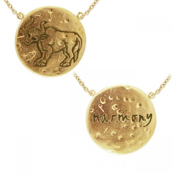 Taurus Astrology Vermeil Necklace By Amy Zerner