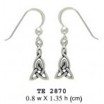Unraveling the endless beauty of Celtic pride ~ Celtic Knotwork Sterling Silver Dangle Earrings Jewelry