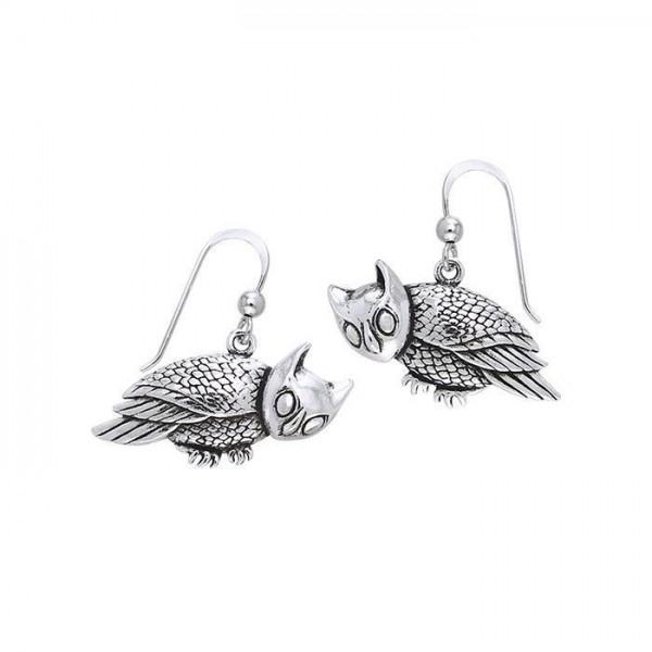 Mentor of the mystery ~ Sterling Silver Jewelry Hook Earrings