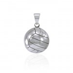 Volleyball Silver Pendant